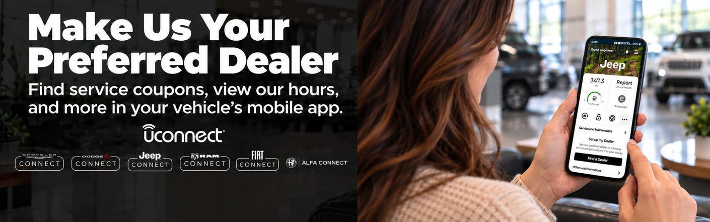 uconnect® make us your preferred dealer | Lakeshore of Picayune in Picayune MS